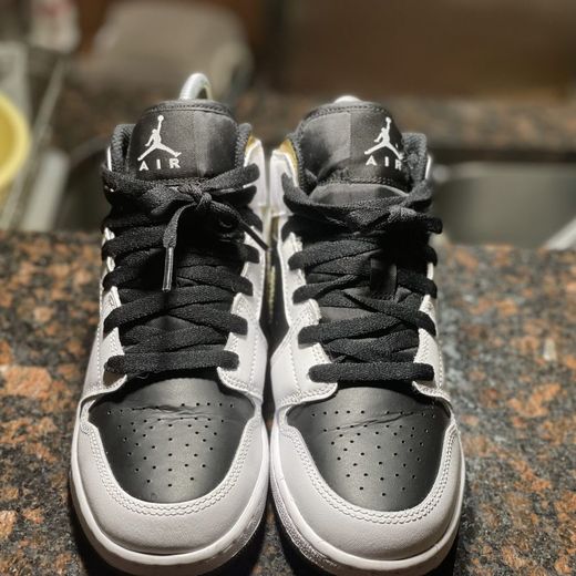 Creased Jordan 1 toe box before